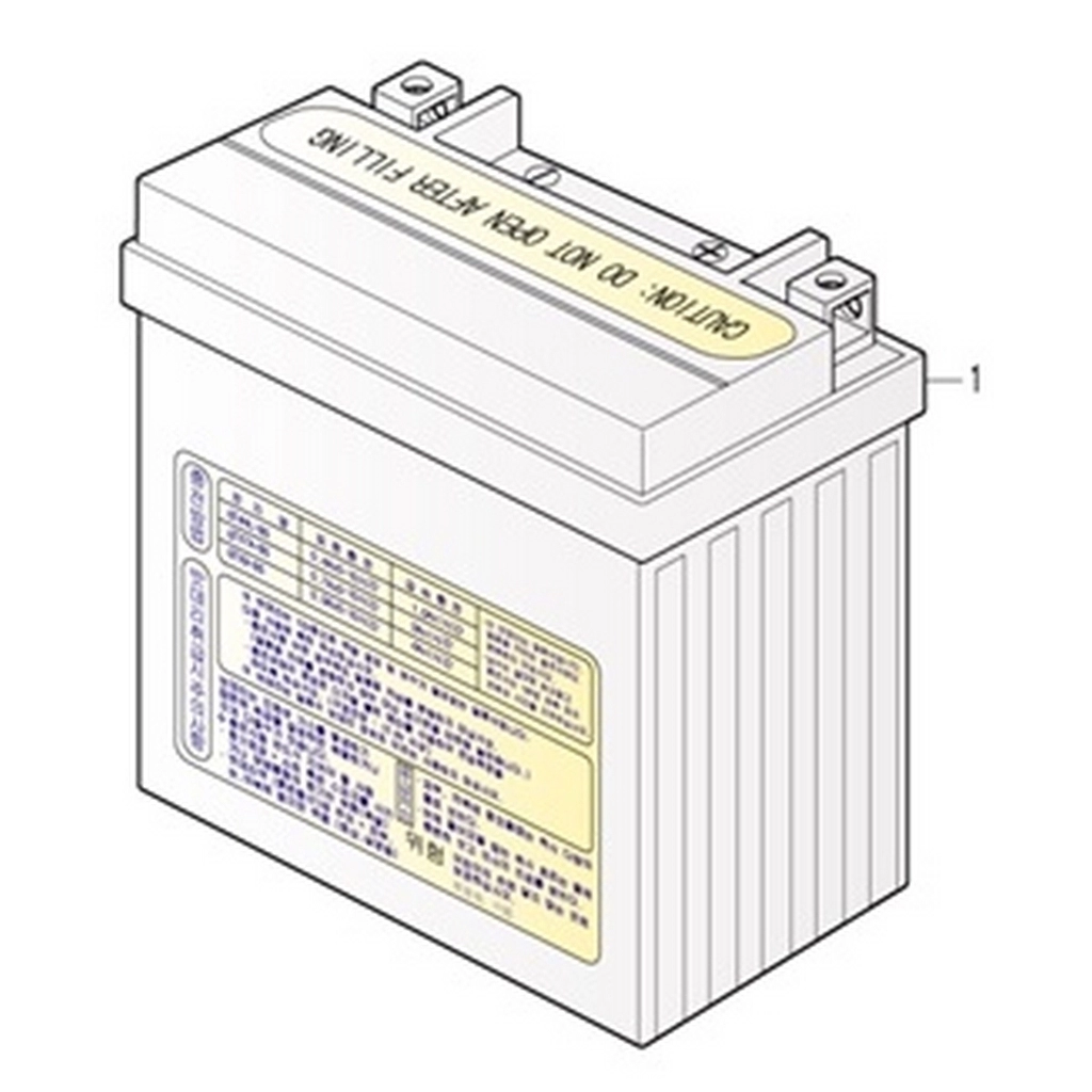 DAELIM YC125 (DL125ARM) AKU (12V 8A) #DL125-ARM F1601